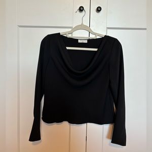 Babaton Long Sleeve Cowl Neck Top